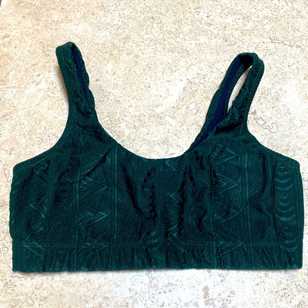 Hunter Green Sports/Yoga Bra Size S/M